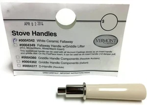 Vermont Castings Ceramic Fallaway Handle Assembly (White with Nickel White - Picture 1 of 4