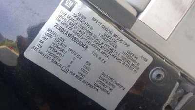 Passenger Right Front Door Fits 05-09 EQUINOX 255087 Foto 1 de 4