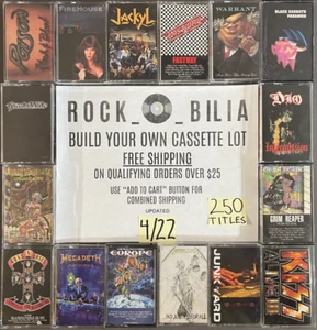 $1 and UP 80s 90s METAL Buy $25 get free shipping CASSETTE TAPES BUILD YOUR LOT - Picture 1 of 408