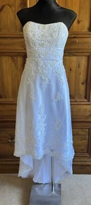 “ALFRED ANGELO”WOMENS SIZE”16”TEA-LENGTH WEDDING DRESS~ WHITE~BNWT~ RRP$800* - Picture 1 of 11