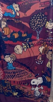 VERA BRADLEY SNOOPY FALL FOR PEANUTS PLUSH THROW BLANKET, 80" X 50" LUCY, NWT - Image 1 of 4