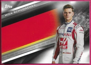 2021 Topps F1 Formula 1 MICK SCHUMACHER Flags of Foundation #FF-MS - Picture 1 of 2