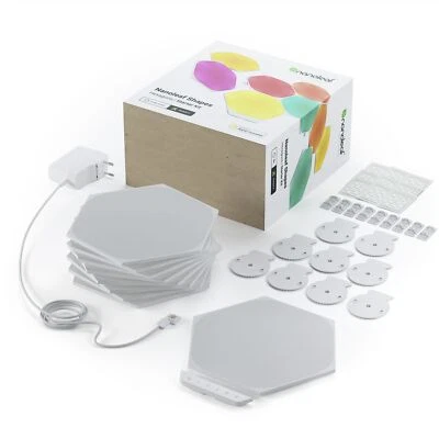 Nanoleaf Shapes Hexagons Starterkit oder Erweiterungskit Weiß / Schwarz - Bild 1 von 4
