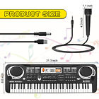 61 Key Digital Electronic Keyboard Piano Music Kids Instrument whit Stand & Mic