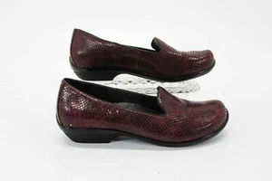 Dansko Women Shoe Olivia Flat Size 6M EUR 36 Red Loafer Nursing Pre Owned xq - Picture 1 of 12