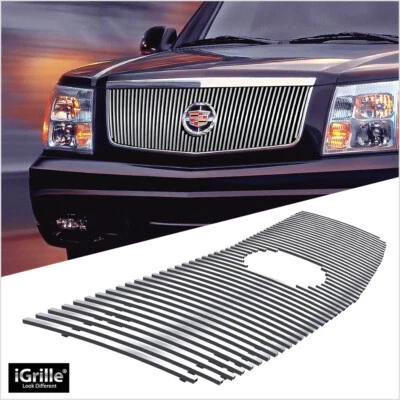 For 2002-2006 Cadillac Escalade EXT ESV Upper Chrome Billet Grille Insert - Image 1 of 4