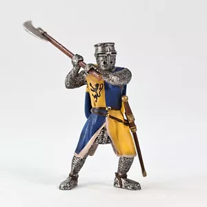 Schleich Blue & Yellow Lion Knight with Battle Axe #70003 2003 - Picture 1 of 10