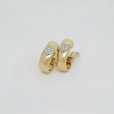 Wempe Clipstecker Ohrringe mit ca. 0,20ct F-vsi Brillant in 750/18K Gelbgold - Bild 1 von 4