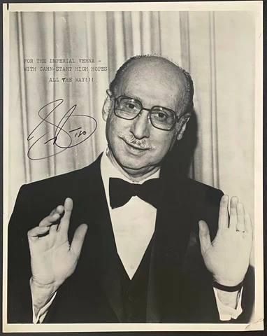 Sammy Cahn Songer Writer + Band Leader Autographed Signed Photo Oscar Winner Cover