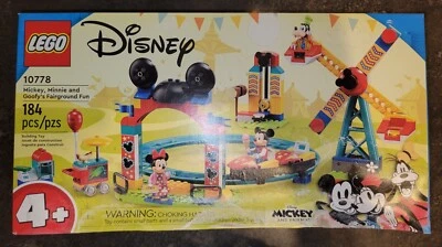 Lego Disney Mickey Minnie and Goofy’s Fairground Fun 10778 set. Damaged Box  - Image 1 of 4