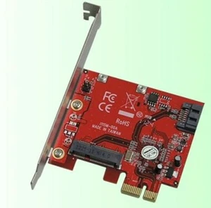 Addonics AD2SAHMSA Hyper HDD-SSD Controller - 1-Port SATA-III, 1-Port mSATA - Picture 1 of 1
