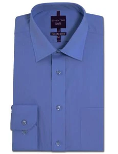 Double Two Herren Slim Fit Langarm Bügelfrei Cotton Rich Hemden (4500) - Bild 1 von 11