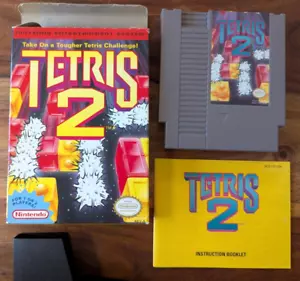 ¡EXCELENTE estado! RARO! Nintendo NES Tetris 2 Juego Videojuego Versión Europa - Imagen 1 de 13