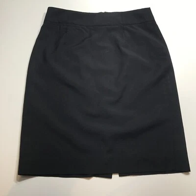 J. Falda Lápiz Recta Crew Original Fit Negra 100% Lana Coprcore Trabajo Talla 0 Foto 1 de 4