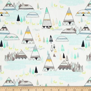 Woodland Fabric, Art Gallery Fabric, Indian Summer, Mountians Fabric, TeePee - Picture 1 of 4