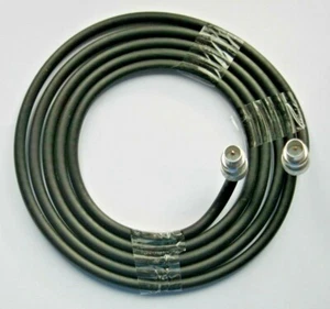 6 metres black Cable Lead coax male to male plug. Aerial fly lead for TV & PVR. - Picture 1 of 4