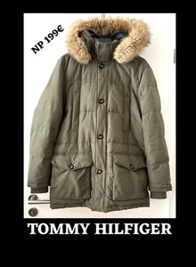 🍁 Khaki-grüne warme Herren-Daunen-Jacke - Tommy Hilfiger - Gr. L 🍁 - Bild 1 von 18