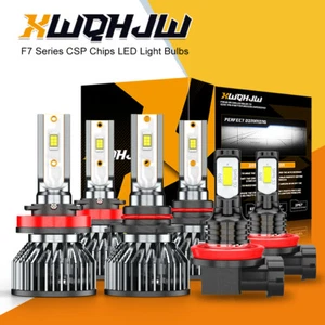 For Toyota Camry 2007- 2014 LED Headlight Bulbs Kit Hi&Low Beam+Fog Light - Picture 1 of 8