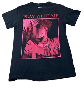 Doki Doki Literature Club Natsuki ""Play With Me"" T-Shirt klein schwarz Erwachsene Anime - Bild 1 von 5