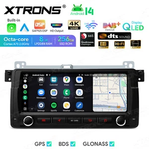 CarPlay 8.8" Android 14 8+256GB Car Stereo Radio GPS Sat Nav For BMW 3er E46 DTS - Picture 1 of 21