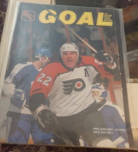Rick Tocchet Philadelphia Flyers On Cover Goal Magazine January 1991, - Picture 1 of 2
