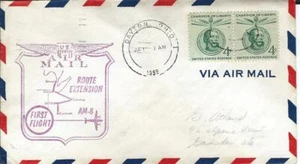 First Airmail Flight Dayton OH - Miami FL Jan 1 1959 AAMC# 54S28 - Picture 1 of 1