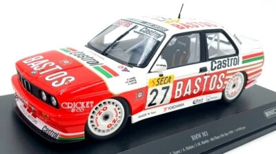 Minichamps 1/18 Scale 155 902027 - BMW M3 Bigazzi 24H Spa 1990 Bastos #27 - Image 1 of 4