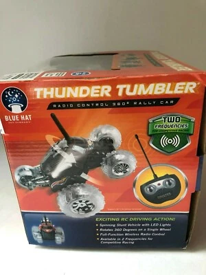 Thunder Tumbler 360 Degree Rally Car Vehicle Blue Hat Toys RC CONTROL Black - Image 1 of 4
