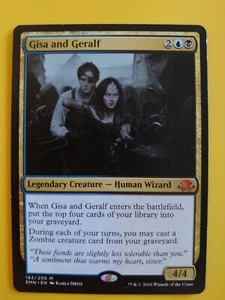 MTG Card. Gisa and Geralf Mythic Human Wizard Eldritch Moon - Picture 1 of 3