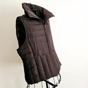 Kenneth Cole Reaction Brown Down-Filled Puffer Vest Jacket / Womens Sz. Large - Picture 1 of 13