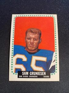 1964 TOPPS FOOTBALL #158 SAM GRUNIESEN!! $1 SHIPPING!! - Picture 1 of 2