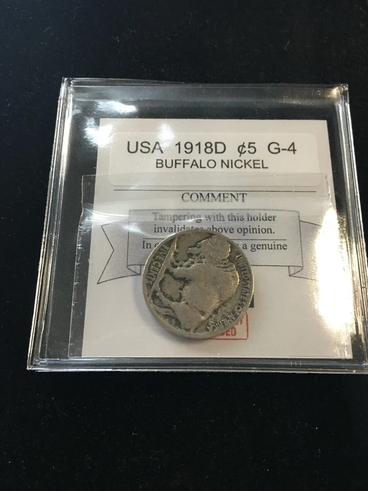 1918D  USA,  Buffalo Nickel ¢5.    - Image 1 of 4