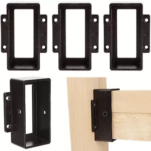 Rail Handrail Bracket Connectors 3.6X1.6"Aluminium Alloy Rectangular Deck Bal... - Picture 1 of 5