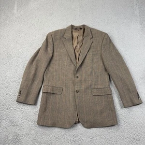 Jos A Bank Blazer Mens 44L Wool Plaid Suit Jacket Sport Coat - Picture 1 of 11