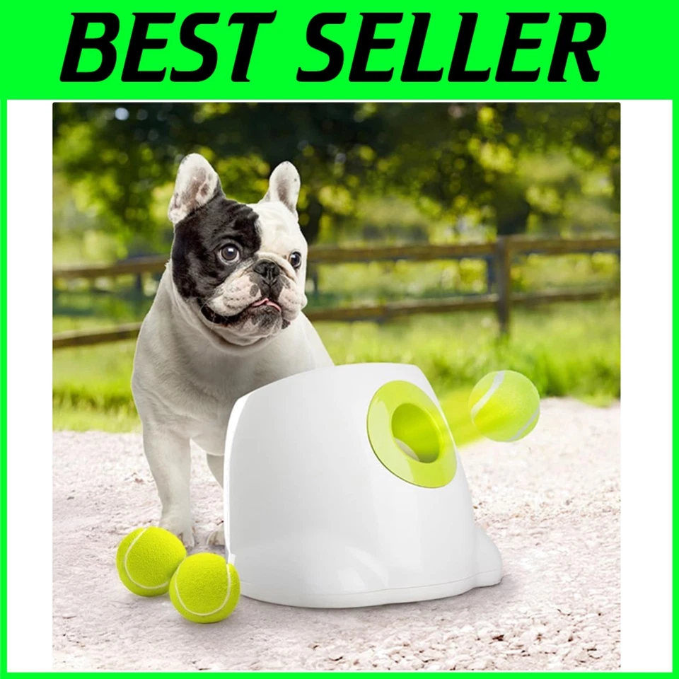 Interactive Automatic Dog Ball Launcher for Small & Medium Dogs - Fun Fetch Toy - Image 1 of 4