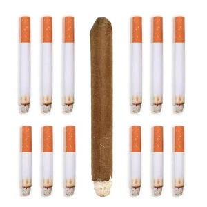 Fake Puff Cigarettes That Blow Smoke (6 Cigarettes + 6 Half Cigarettes + 1 Ci... - Picture 1 of 6