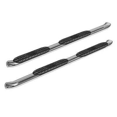 Westin Pair of Polished Steel 4" Oval Nerf Step Bars for Jeep Wrangler JKU 4-Dr Foto 1 de 4