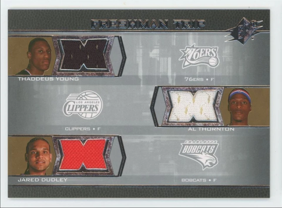 2007-08 SPx Freshman Orientation Triples Al Thornton/Thaddeus Young/Dudley - Image 1 of 2