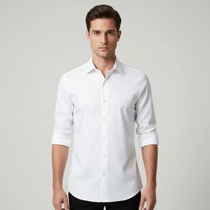 Camisa de Vestir Calvin Klein Para Hombres Infinite Sin Hierro Calce Ajustado 18.5 2XL Blanca 34/35 - Imagen 1 de 7