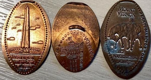 Lot von 5 gequetschten Pennies längliche Penny Lincoln Cent Münzen Souvenir - Bild 1 von 4