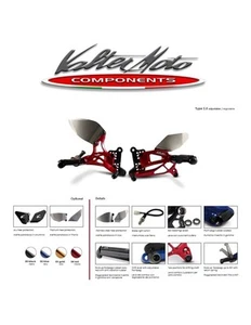 PES059 VALTER MOTORRAD FUSSRASTEN T2.5 ROT SUZUKI GSX-R 1000 - 2005 2006 - Bild 1 von 1