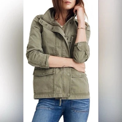 Chaqueta Madewell Excedente Para Mujer S Follaje Verde Campo Utilidad Exterior Cintura Ajustada Foto 1 de 4