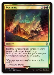 Decimate (Surge Foil) #323 (NM) Final Fantasy FIC Magic MTG - Picture 1 of 1