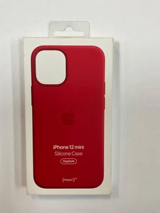 Apple oem Silicone Case with MagSafe for iPhone 12 MINI - Red - Picture 1 of 2