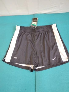 New Nike Team Dri-fit Women's Active Athletic Black White Shorts 3" inseam XL - Picture 1 of 7