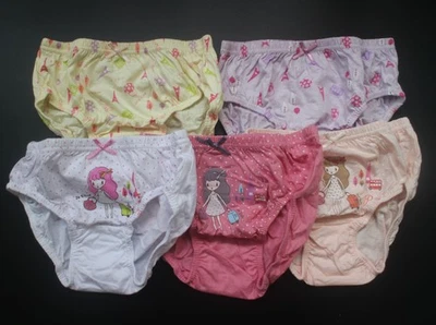 NEW GO PARIS Girls' Briefs Kids Underwear Pants Panties 4T-12T - Image 1 of 3