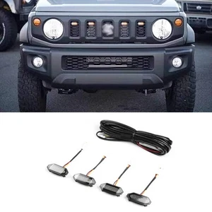 Front Grille Light White/Amber LED Center Grille Lights For Suzuki Jimny 2/4Door - Picture 1 of 10