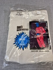 VTG West Knitting Corp Thermal Bottoms Pants Mens Small (30-32) Cotton/Poly - Picture 1 of 3