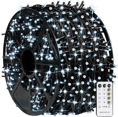 1000 LED Christmas Lights, 328FT Christmas Tree Lights Outdoor Plug in with 8 Mo - Image 1 of 4