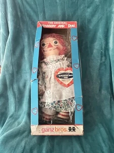 Muñeca Raggedy Ann Knickerbocker 1965 vintage tela de 15" - Imagen 1 de 8